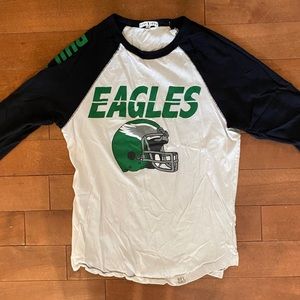Philadelphia Eagles retro logo 3/4 sleeved tee 🦅